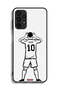 Samsung Galaxy A13 4G Protective Case Cover Messi Sketch