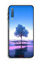 Samsung Galaxy A7 (2018) Protective Case Cover Tree Neon Body Of Water Reflection Digital Art
