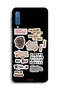 Samsung Galaxy A7 (2018) Protective Case Cover Good Luck Quotes Stickers
