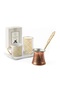 Gold Gilded Turkish Coffee Cup Water Cup Copper Coffee Pot Turkish Coffee Gift Set - 3