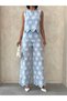 Z.R Equivalent Embroidered Sleeveless Cotton Pants - 3