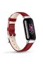 Leather Strap For Fitbit Luxe Strap -Red