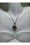 Steel Blue Stone Planet Necklace - 3