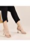 Byk Gold Stone Detailled Heel Slippers