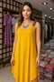 Women's Asymmetrical Ethnic Strap Long Dress - 2
