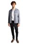 Men's Navy Blue Spring Coat - 3
