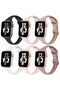 6 Pack Slim Thin Bands For Apple Watch 38mm 40mm 41mm -MultiColor1