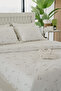 Nadia Daisy Embroidered Cotton Satin Double 6 Piece Duvet Cover Set - 3