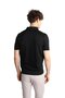 Men's Black Slim Fit Slim Fit Buttoned Polo Collar Patterned Short Sleeve Knitwear T-Shirt - 6