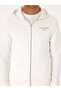 Ecru Regular Fit 100% Cotton Full Zip Hooded Sweatshirt 50302481-Vr019 - 6