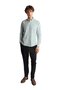 Men's Green Dynamic Fit Buttoned Collar Plaid Long Sleeve Pocketless 100% Cotton Shirt - 4