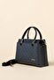Monogrammed tote bag with metal hardware - black