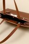 Tote Bag with Metal Accessories Brown - 4