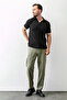 Men's Adjustable Waist Pocket Jogger Pants Khaki - 5060 - 5
