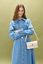 Front Buttoned Jeans Denim Dress Ice - 3