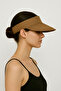 Women's Buff Straw Wide Visor Adjustable Summer Sunscreen Visor Beach and Sports Hat - 4