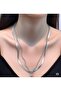Modern Chain Women's Necklace - Stone Detailed - 2