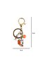 Fish Book Lover Cat Metal Charm Keychain - 2