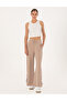 Beige Flare Fit Modal Blend Sweatpants 50301431-Vr011