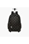 St.Right 18-inch Cat Print Trolley Backpack with Retractable Handle - 32x25x47cms