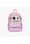 Floral Print Backpack with Adjustable Straps and Zip Closure - 76.2x38x33 cms - 5