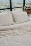 Arista Leaf Embroidered Double 9 Piece Duvet Cover + Pique Set - 3