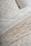Arista Leaf Embroidered Double 9 Piece Duvet Cover + Pique Set - 2