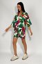 Woven Viscose Relaxed Fit Kimono Shorts Top and Bottom Set Green