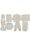 Red Heart Patterned 10-Piece Hospital Release Boxed with Ribbed Fabric