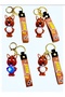 3D Led Lighted Cute Mascot Keychain Colorful Effect Bag Car Ornament Cute Figure Gift 1 Piece - 3