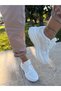 Mila Breathable Lace-Up Sneaker White Sports Shoes - 4