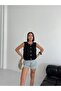 Gold Buttoned Women's Knit Vest - 100% Cotton - 7