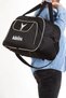 Unisex Black Travel Vacation Sports Cabin Size Fabric Suitcase Hand and Shoulder Bag - 4