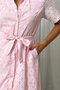 Imported Special Design Shirt Collar Lined Belt Pocket 100% Cotton Fisto Dress - 2