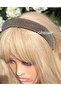 Luxury Wide Bombshell Hologram Crystal Stone Plated Glitter Crown Special Occasion Crown Brown - 3