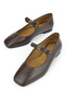 , Women's Genuine Leather Ballerinas 1531054Z3441 Brown - 5