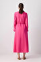 Belted Viscosa Dress - 6