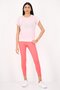 Women Sportswear Fit Short Sleeve Training T-shirt, Pink - 4