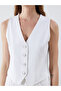 V-Neck Women's Jean Vest - 3