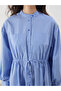 Judge Collar Striped Poplin Shirt Dress - 3