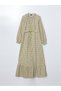Lcw Modest Ruffled Stand Collar Floral Women's Shirt Dress - 5
