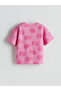 Embossed Printed Baby Girl Blouse and Shorts 2-Piece - 4