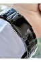 Men's Black Metal Cord Calendar Wrist Watch - 3