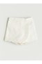 Elastic Waist Embroidered Girls' Skirt Shorts