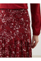 Patterned Women's Skirt with Elastic Waist - 3