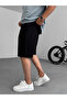 Black Striped Pocket Detailed Shorts Yp-5018 - 5