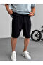 Black Striped Pocket Detailed Shorts Yp-5018 - 3