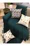 Renge Color Hand Tied Petrol Green Sofa Cover, Multi-Purpose Cover, Pique 180 X 200 cm - 5