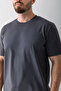 Men's Crew Neck Basic Cotton T-Shirt Anthracite - 25Y 5446 - 7