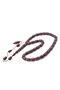 Ahmet Emin Made İmamesi Ringed Silvery Burgundy Crimping Amber Prayer Beads - 4